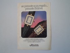 advertising Pubblicità 1984 OROLOGI BULOVA
