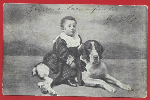 Cartolina italia bambino - cartolina, vg