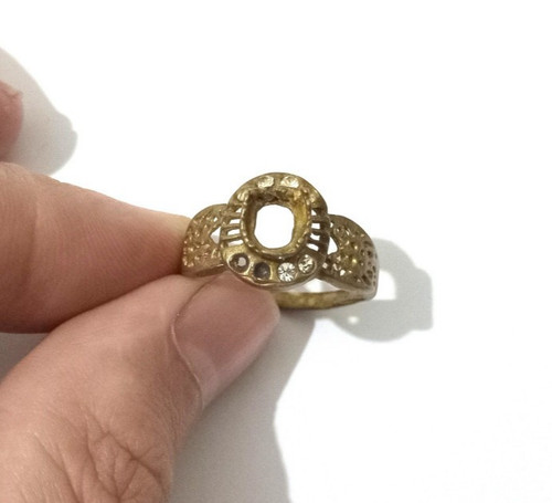Anello vintage antico bronzo - anello,