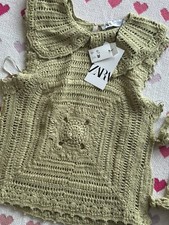 Maglia zara verde salvia - maglia,