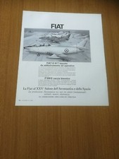 1963 FIAT G 91 T BIPOSTO DA ADDESTRAMENTO F104 G  BISONICO PUBBLICITA EPOCA  