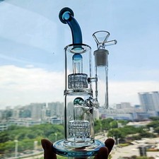 Bong in vetro perc doppia