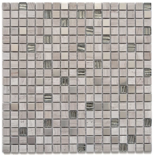 Mosaico vetro acciaio inox - mosaico,