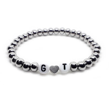 Bracciale con due iniziali - due,