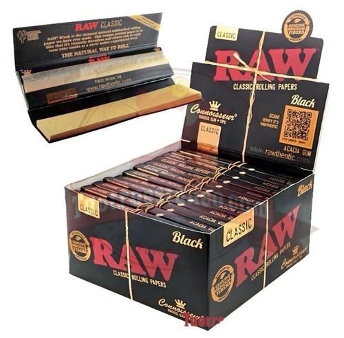Cartine raw black connoisseur - cartine,