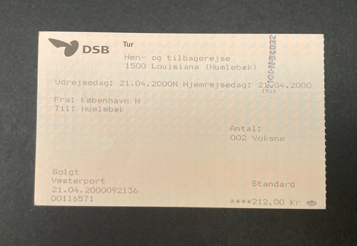 Biglietto ticket treno - ticket, dsb
