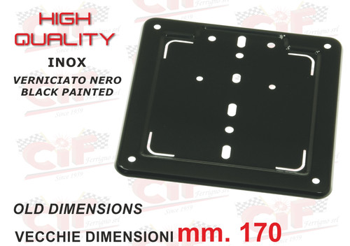 Fondo porta targa inox - fondo,