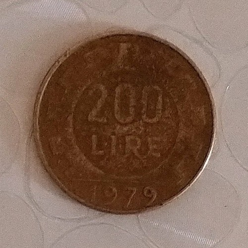 Moneta 200 lire - moneta,
