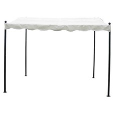 Pergola new yemen in acciaio 3x2.5m colore ecru