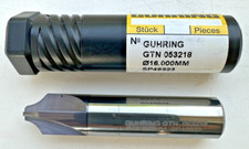 Guhring 16 mm gambo 16 mm arrotondamento angolare carburo massiccio rivestito Firex estremità fresa