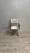 85678 Sedia pieghevole da regista in legno e tessuto