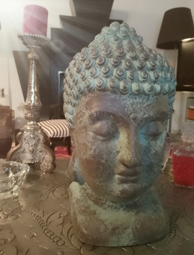 Statua testa buddha cm - 50,