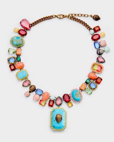 Collana cristallo multicolore - collana,