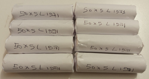 Rotolino pezzi lire 1971 - 50, 5