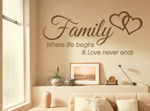 Adesivo parete famiglia - parete,