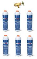 BOMBOLA GAS R600 REFRIGERANTE FRIGORIFERO E FREEZER R600 420 GR PZ 6 + RUBINETTO