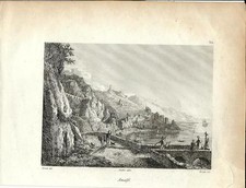 Stampa antica AMALFI veduta