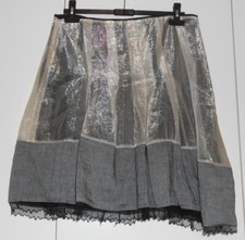 GONNA GRIGIO PIZZO VOILE E