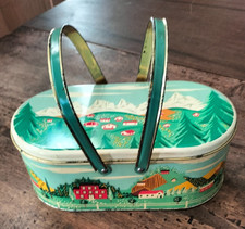 Perugina Antica Scatola Latta Caramelle MAREMONTI  cm 22 x 11,5 x 8  Rarità