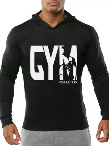 Felpa maglia nero bianco - bianco, gym