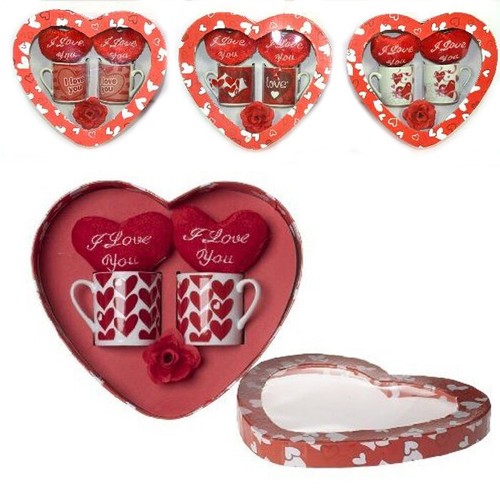 Tazza regalo con cuori - con, e