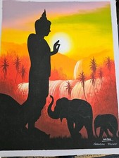 Amazing Buddha Wall Painting