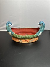 RARA ciotola da portata Tracy Porter Artesian Road Peacock 15" poco profonda