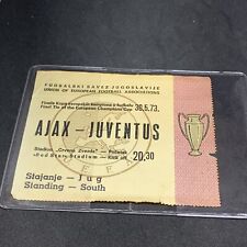 AJAX ~ JUVENTUS 30.05.1973 Biglietto Finale Coppa Dei Campioni
