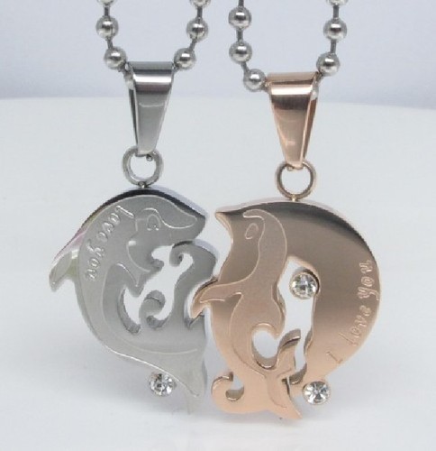 Collana per coppia delfini - per,