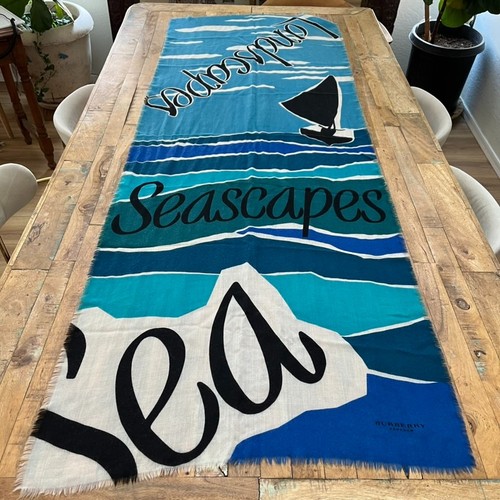 Burberry blue seascapes print - blue,