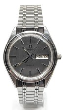 Omega vintage 196.0124 day date quartz cal 1345 elettronico all stainless steel