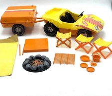 BARBIE MATTEL VINTAGE 1973 BUGGY CON TENDA RIMORCHIO ANNI 70 Rara # OX