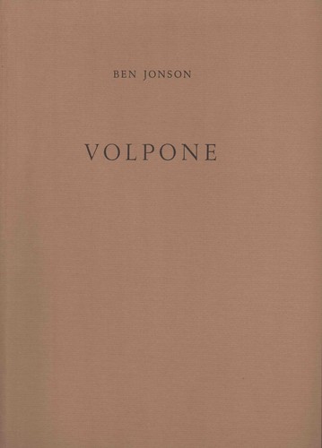 Jonson ben volpone - jonson, ben,
