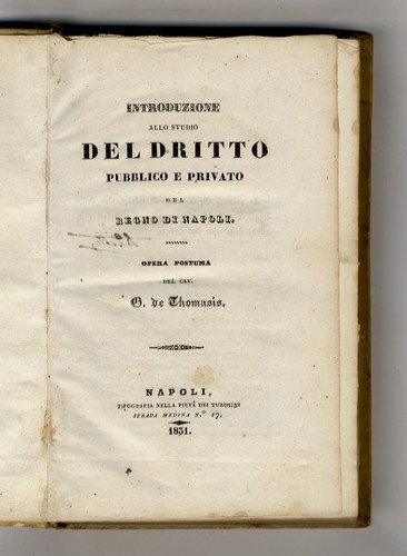 Introduzione allo studio del