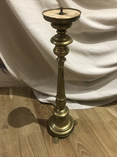 Antico candelabro ottone - in,
