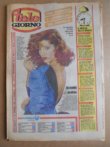 Tele giorno 1985 tini - tele,