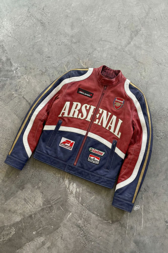 Giacca pelle racing stile