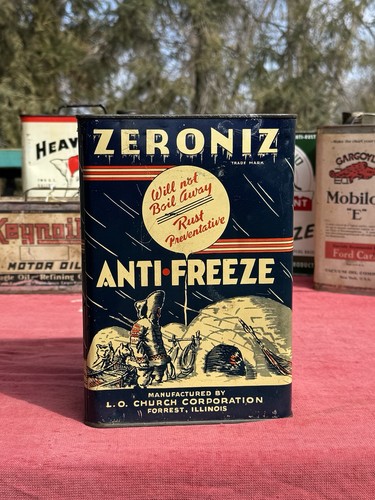 Insegna olio vintage rara