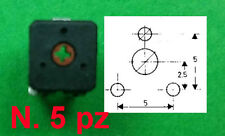 Trimmer Carbone (n.5 pz)  22 K ISKRA 6x6 Regolazione Verticale