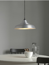 IKEA TRETTIOEN Pendant Lamp, Aluminium-Colour, 38 cm, 15" Brand NEW