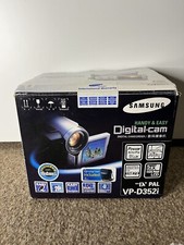 Samsung VPD352i videocamera compatta mini DV argento in custodia caricatore e scatola originale