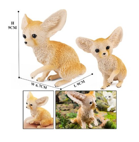 Mini volpe fennec gialla cm - fennec, 9