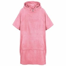A2Z 4 Bambini Accappatoio 100% Cotone Rosa Vestaglia con Cappuccio Ragazze 2-13