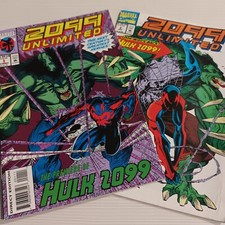2099 Unlimited #1 #2 (Marvel comics 1993) - Hulk 2099 - Spider-Man 2099 Universe