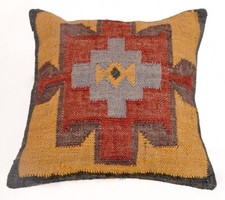 Federa cuscino in jut lana