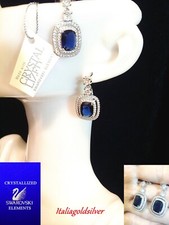Orecchini donna pendenti blu - donna,