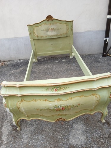 Letto laccato veneziano - letto, 1