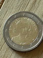 Moneta 2 euro rara Italia commemorativa 2024 Rita Levi Montalcini. 
