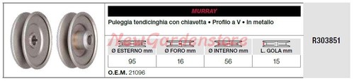 Puleggia tendicinghia murray - puleggia,