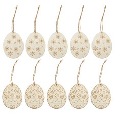  20 Pcs Uova Da Decorare Ornamenti Artigianali Artigianato in Legno Non Finito